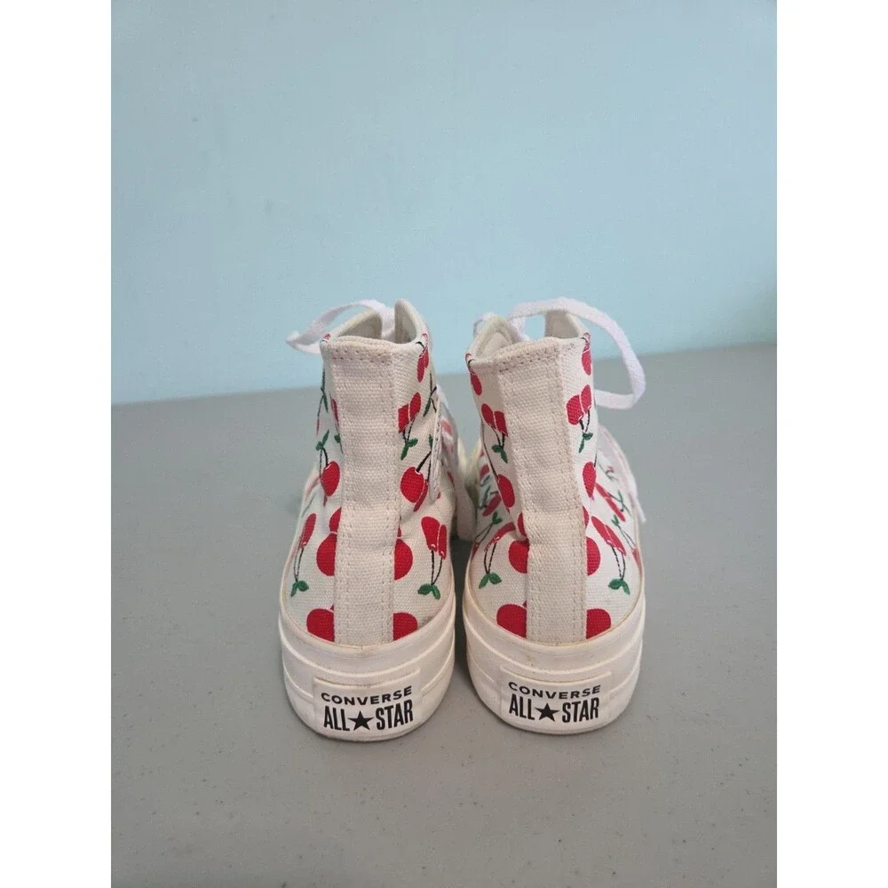 Converse Chuck Taylor All Star Lift Platform Cherries Women's 6 shoes sneakers